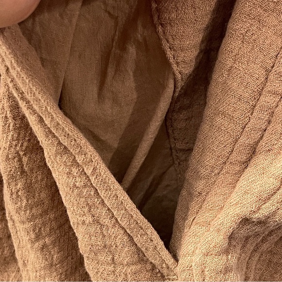 Madewell Plus Cotton-Linen Pull-On High-Rise Tapered Pants Button-Front Edition - Picture 7 of 11